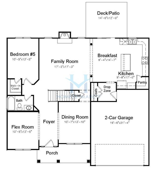 Photos of the Stratford model in the Olde Homestead subdivision in Concord, NC