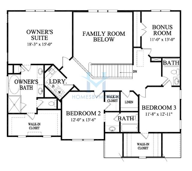 Millstone II model in Fairfax at Mallard Head, Mooresville, NC, built by Peachtree Residential