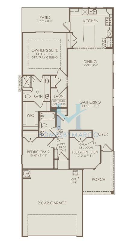 Photos of the Taft Street model in the Del Webb Chateau Elan subdivision in Hoschton, GA