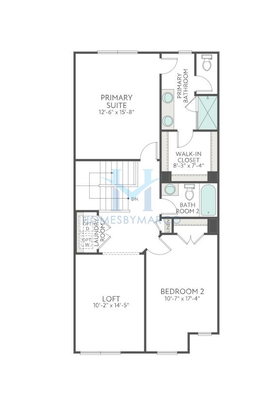 Plan 2 model in Fifteen 15 Cannon, Charlotte, NC, built by Tri Pointe Homes