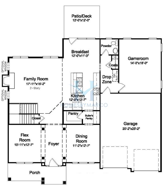 Photos of the Arlington model in the Olde Homestead subdivision in Concord, NC