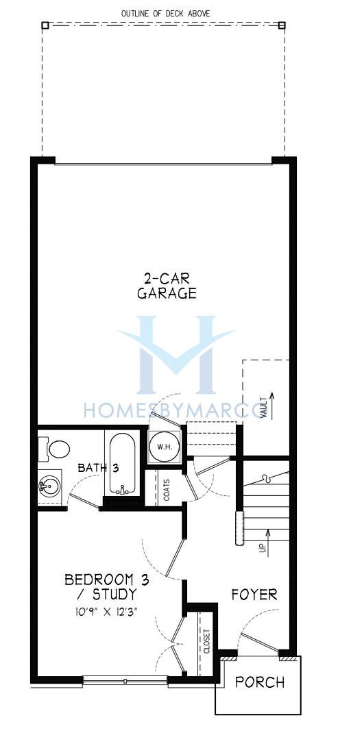 Photos of the Kincade model in the Townes at South Main subdivision in Kennesaw, GA