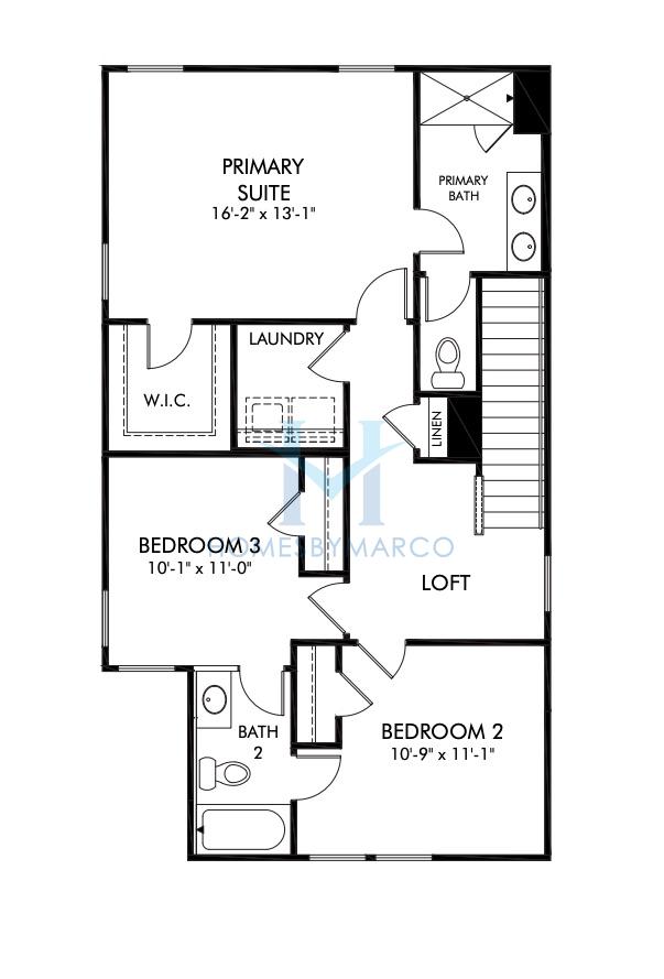 Pearl model in Georgetown Crossing, Kannapolis, NC, built by Meritage Homes