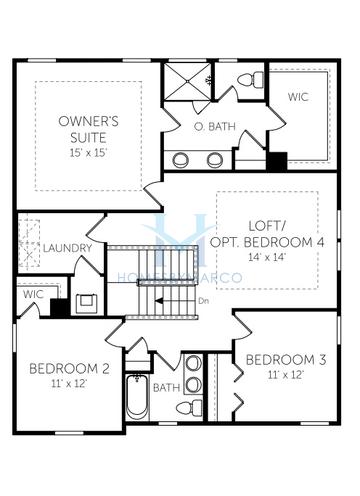 Driftwood model in Medlin Forest, Monroe, NC, built by Dream Finders Homes