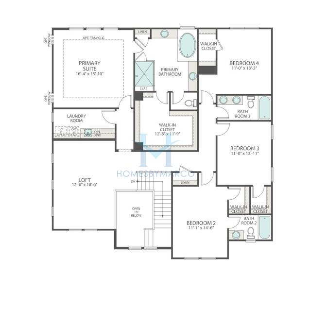 Plan 3 model in Mclean South Shore, Belmont, NC, built by Tri Pointe Homes