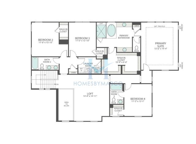 Plan 4 model in Mclean South Shore, Belmont, NC, built by Tri Pointe Homes