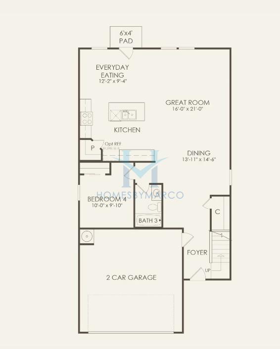Photos of the Murray model in the Element Park subdivision in Charlotte, NC