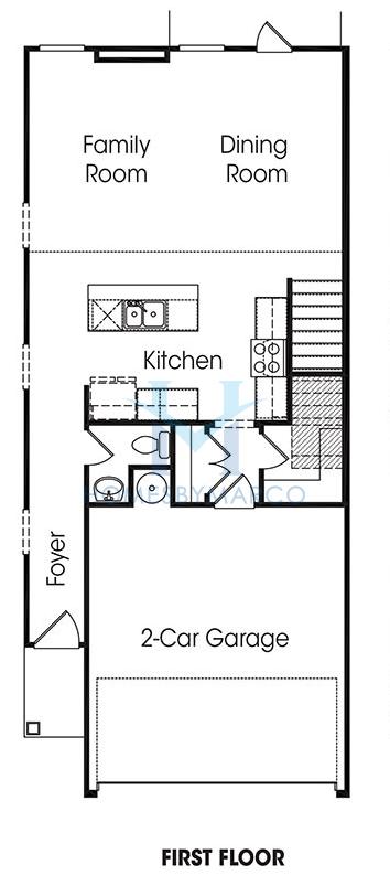 Photos of the Burton model in the Longview Run subdivision in Decatur, GA