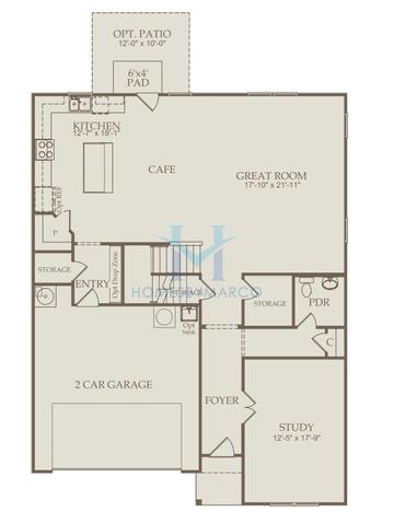 Photos of the Pennington model in the Briar Creek subdivision in Atlanta, GA