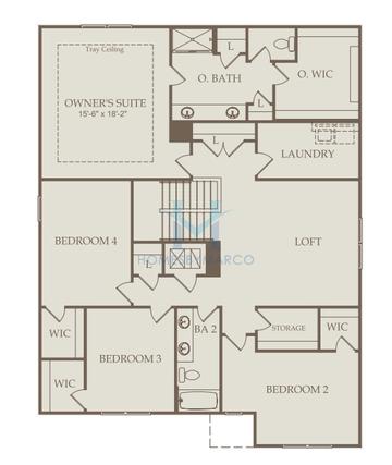 Pennington model in Briar Creek, Atlanta, GA, built by Pulte Homes