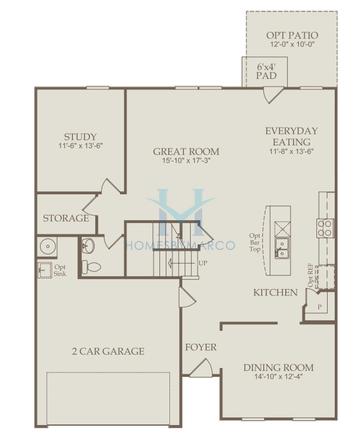 Photos of the Mitchell model in the Briar Creek subdivision in Atlanta, GA