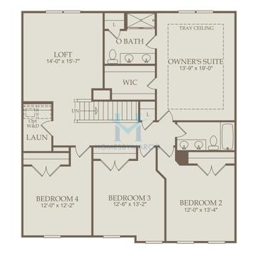 Hampton model in Briar Creek, Atlanta, GA, built by Pulte Homes