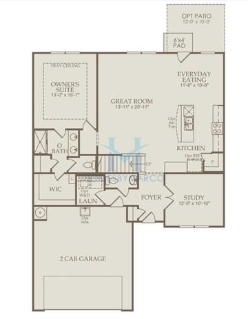 Photos of the Hartwell model in the Hawthorne Ridge subdivision in McDonough, GA