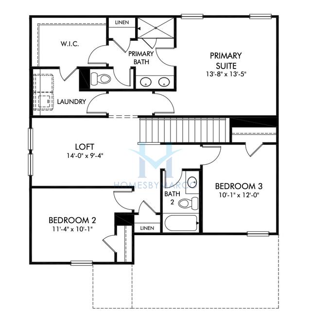 Alexander model in Stoneybrook Station, Huntersville, NC, built by Meritage Homes