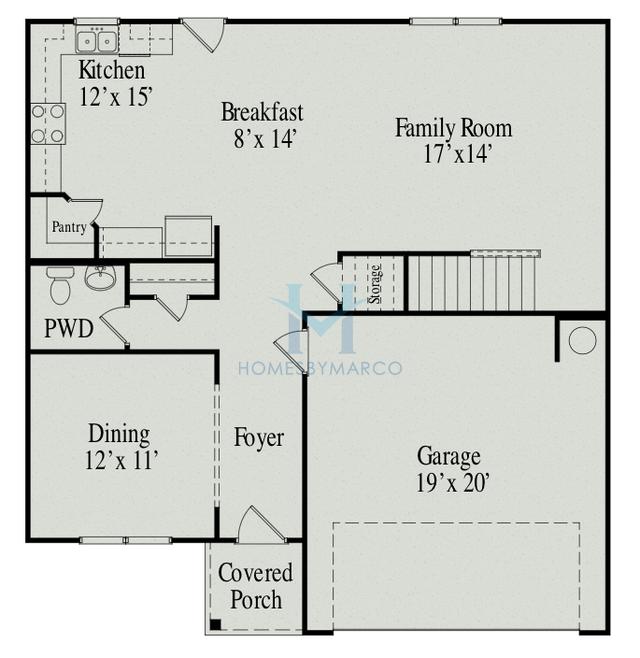 Photos of the McGinnis model in the Jackson Farm subdivision in Cartersville, GA