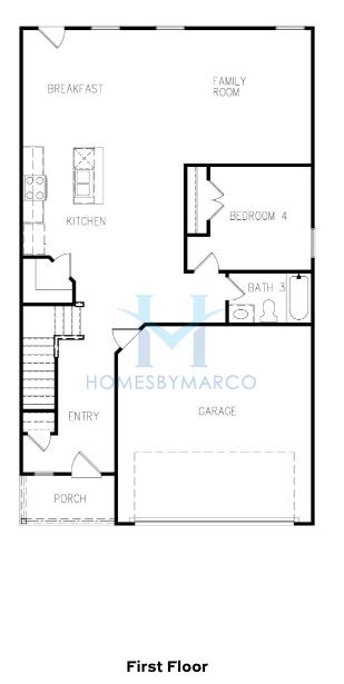 Photos of the Zoey II model in the Cedar Grove Commons subdivision in Conley, GA
