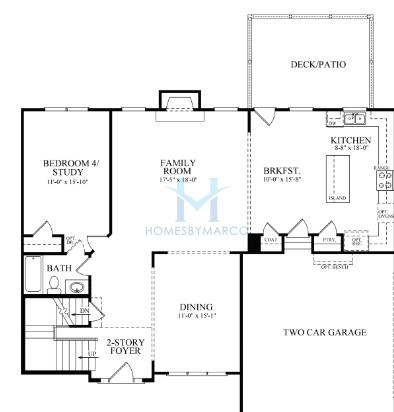 Photos of the Wesley model in the Arden on Lanier subdivision in Cumming, GA