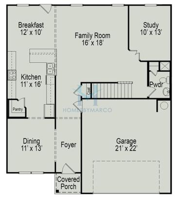Photos of the Ellijay model in the Jackson Farm subdivision in Cartersville, GA