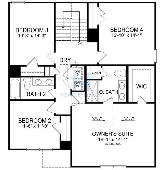 Brookchase model in Elmwood, Charlotte, NC, built by D.R. Horton