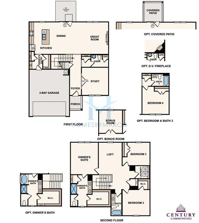 Photos of the Greenfield model in the Dawson Grove subdivision in Dawsonville, GA