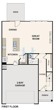 Photos of the Mitchell model in the Dawson Grove subdivision in Dawsonville, GA