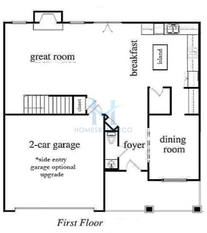 Photos of the Jackson model in the Rowland Springs subdivision in Cartersville, GA
