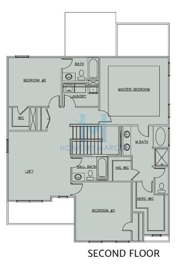 Mcintyre model in The Ridge at Mill Creek, Hoschton, GA, built by EMC Homes