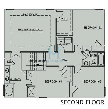 Harrison model in The Ridge at Mill Creek, Hoschton, GA, built by EMC Homes