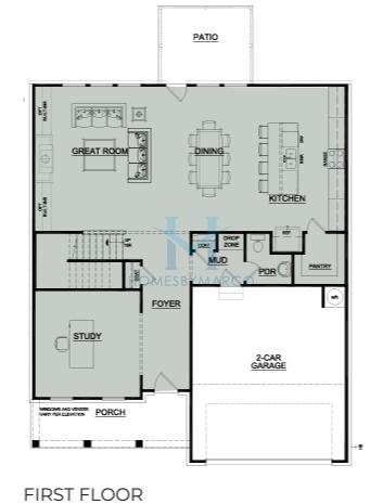 Photos of the Baldwin model in the Laurel Cove subdivision in Hoschton, GA