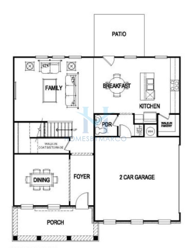 Photos of the Clifton model in the Autumn Brook subdivision in Austell, GA
