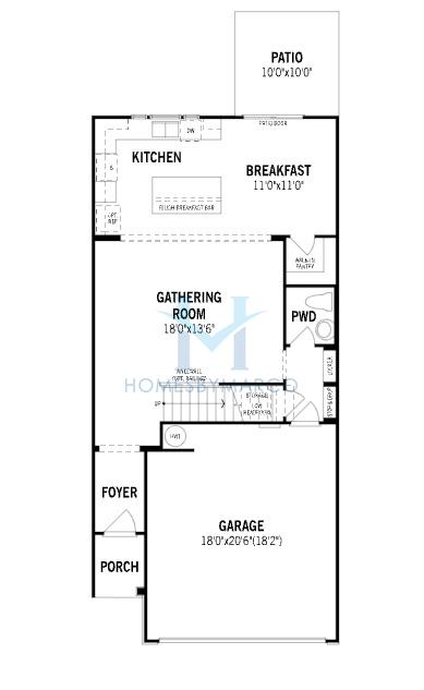 Claymore model in Berewick, Charlotte, NC, built by Mattamy Homes