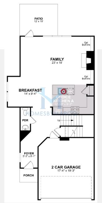 Photos of the Alexander model in the Cedar Township subdivision in Kennesaw, GA