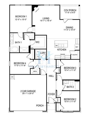 Photos of the Claiborne model in the The Hamptons at Riverwood subdivision in Dallas, GA