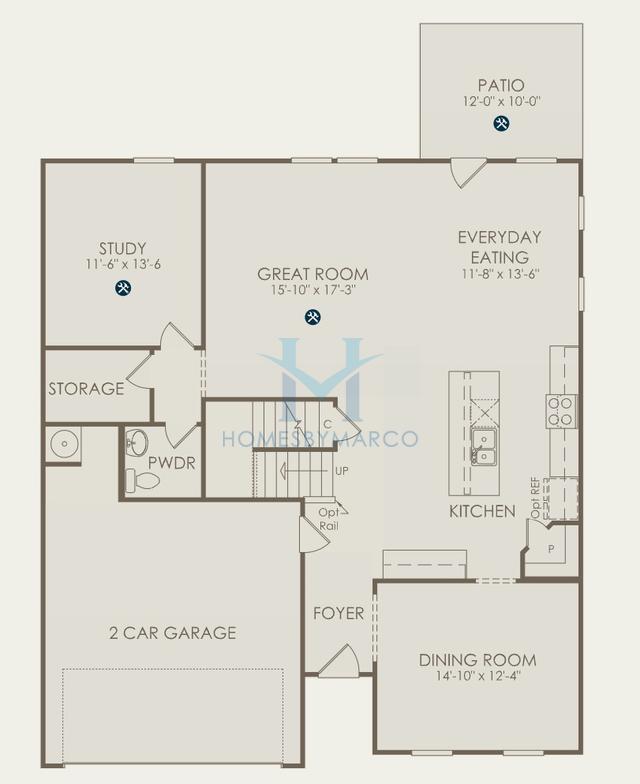 Photos of the Mitchell model in the Parkside Crossing subdivision in Charlotte, NC