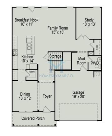 Photos of the James model in the Aubrey Park subdivision in Adairsville, GA