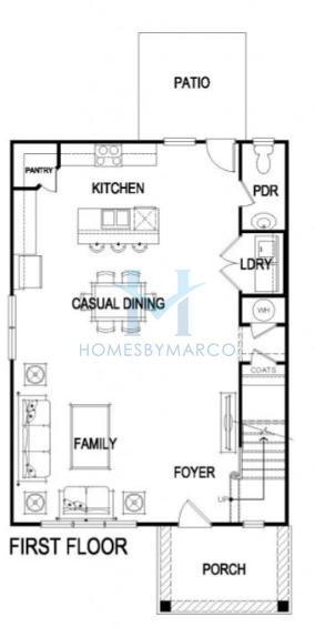 Photos of the Townsend model in the Thomasville Estates subdivision in Atlanta, GA