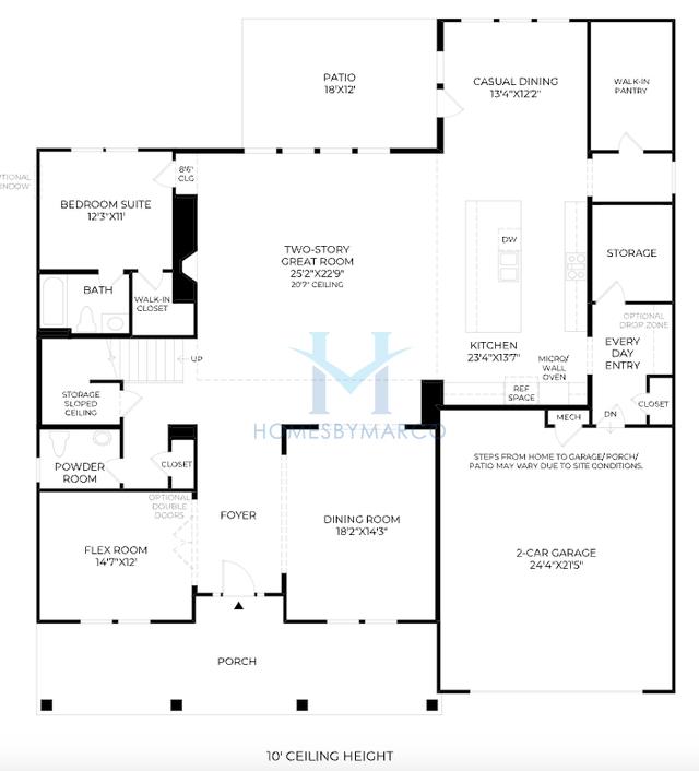 Photos of the Parkstone model in the Brookmeade subdivision in Cumming, GA