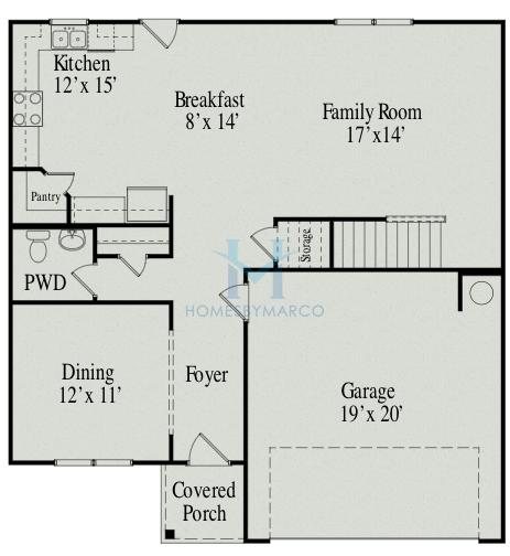 Photos of the McGinnis model in the Hopewell Manor subdivision in Dalton, GA