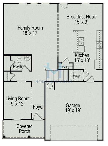Photos of the Harrington model in the Hopewell Manor subdivision in Dalton, GA