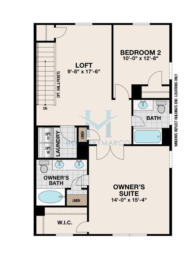 Magnolia model in Townes at University East, Charlotte, NC, built by Profile Homes