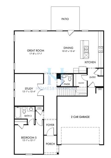 Photos of the Taylorsville model in the Preserve at Mountain Creek subdivision in Pendergrass, GA