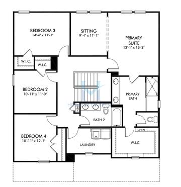 Dakota model in Vines at Mill Creek, Braselton, GA, built by Meritage Homes