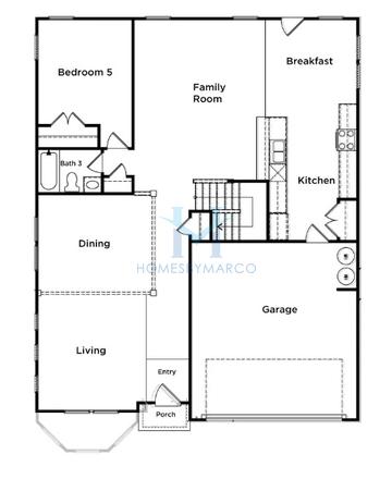 Everest III model in Adagio, Dacula, GA, built by DRB Homes