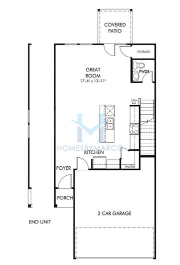 Photos of the Opal model in the Brooks at Riverview Landing subdivision in Smyrna, GA