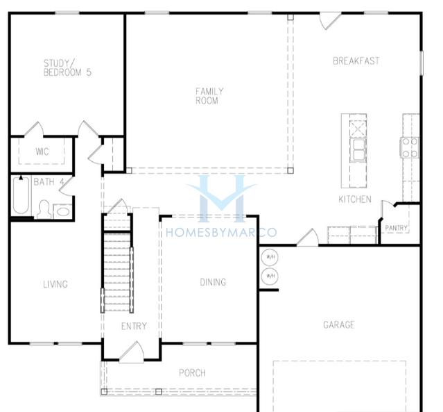Photos of the McKinley II model in the Eleanora subdivision in Loganville, GA