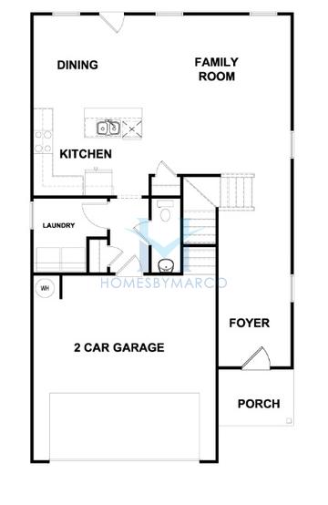 Reagan model in Towne Center, Hampton, GA, built by DRB Homes