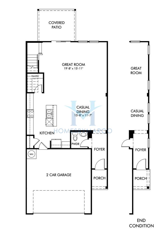 Photos of the Cartwright End model in the Morningside Village subdivision in Lawrenceville, GA