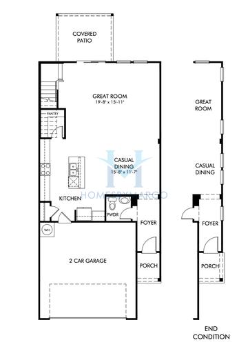 Photos of the Cartwright End model in the Morningside Village subdivision in Lawrenceville, GA