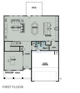 Photos of the The Baldwin model in the The Porches At Mobley Lake subdivision in Dacula, GA