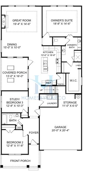 Photos of the The Ashford model in the Owenby subdivision in Woodstock, GA